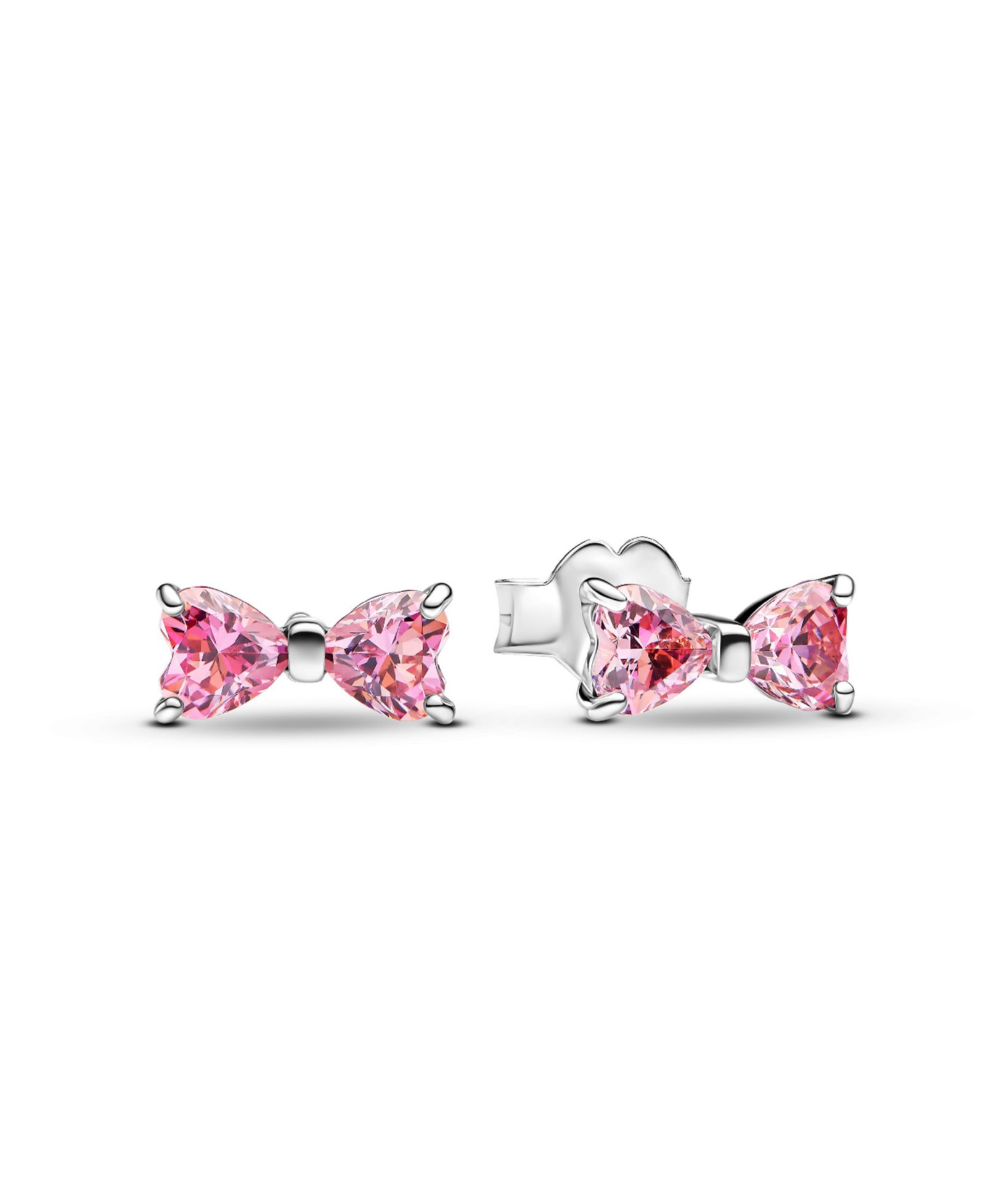 Серьги-гвоздики Pandora Sterling Silver Sparkling Bow