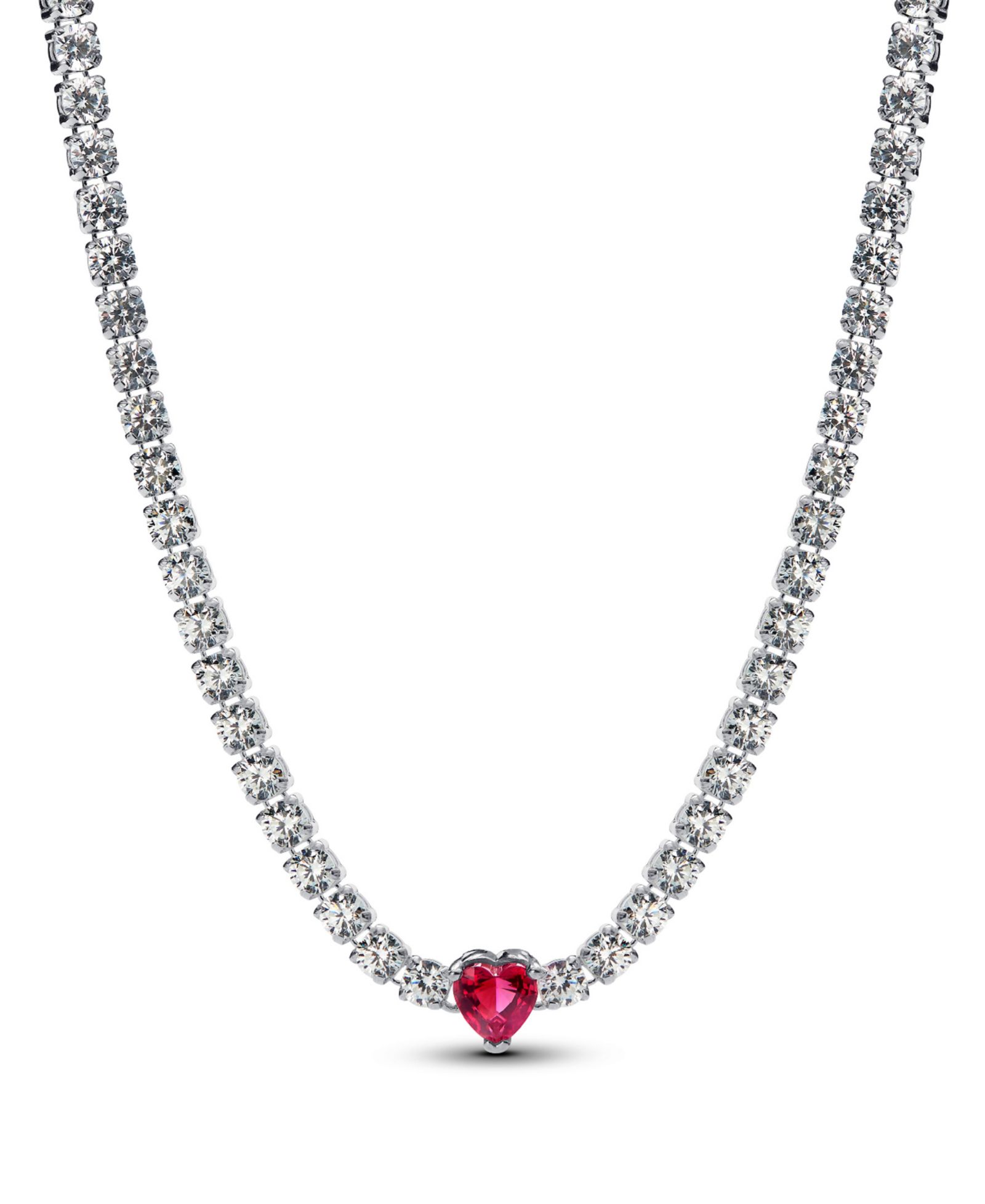 Чокер Pandora Sterling Silver Halo Heart