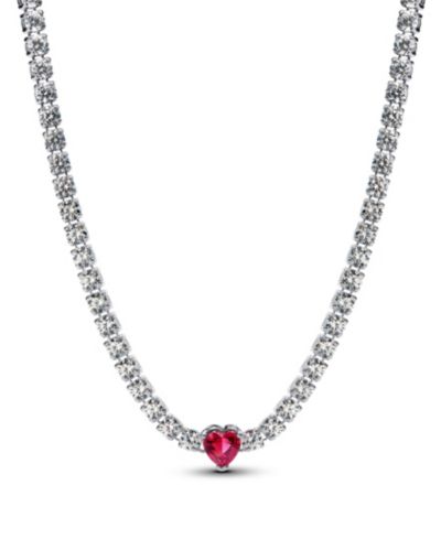 Чокер Pandora Sterling Silver Halo Heart