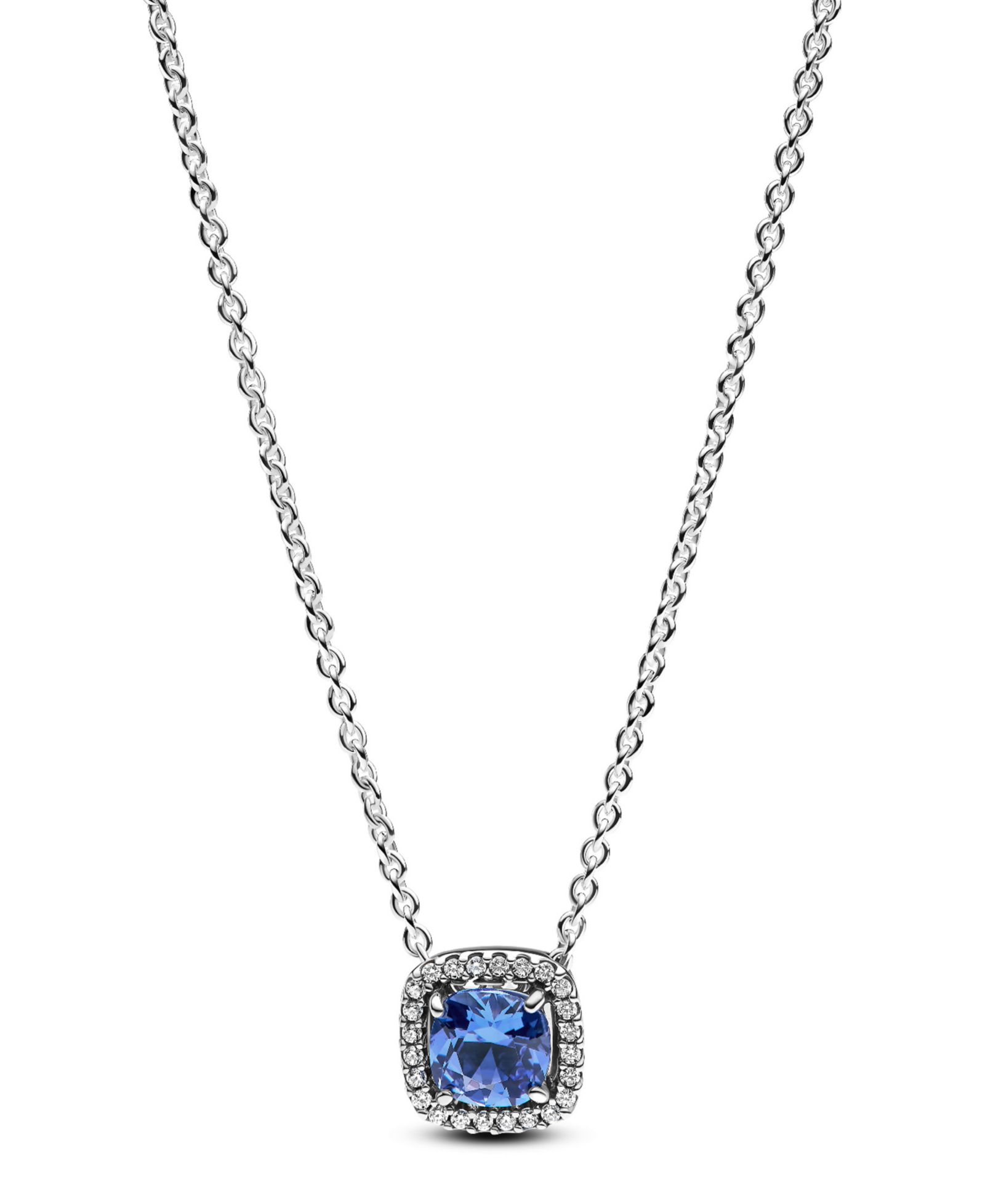 Pandora кулон Sparkling Square Blue Halo