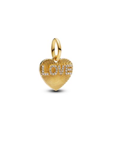 Pandora Подвески Love Heart Engravable Gold-Plated