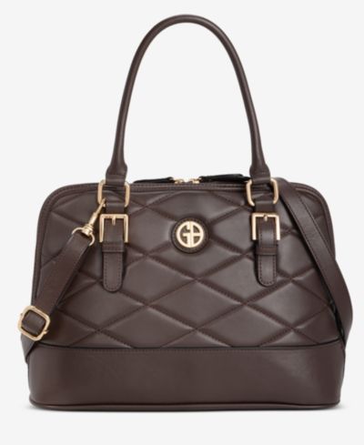 Средняя стеганая сумка Giani Bernini Quilted Dome Satchel