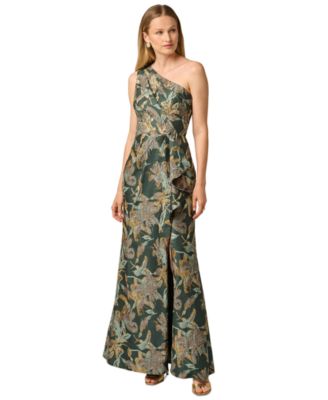 Женское платье Adrianna Papell Petite Floral-Jacquard с одним плечом