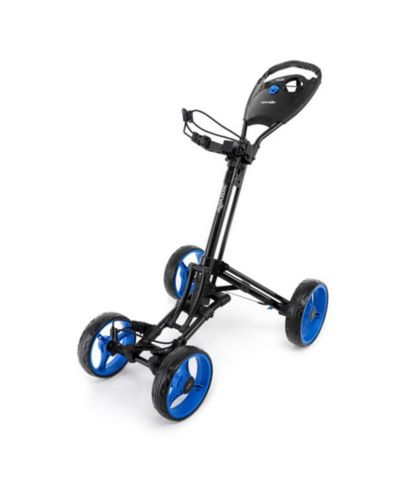 SereneLife Foldable 4-Wheel Golf Push Cart, AI Frame Trolley