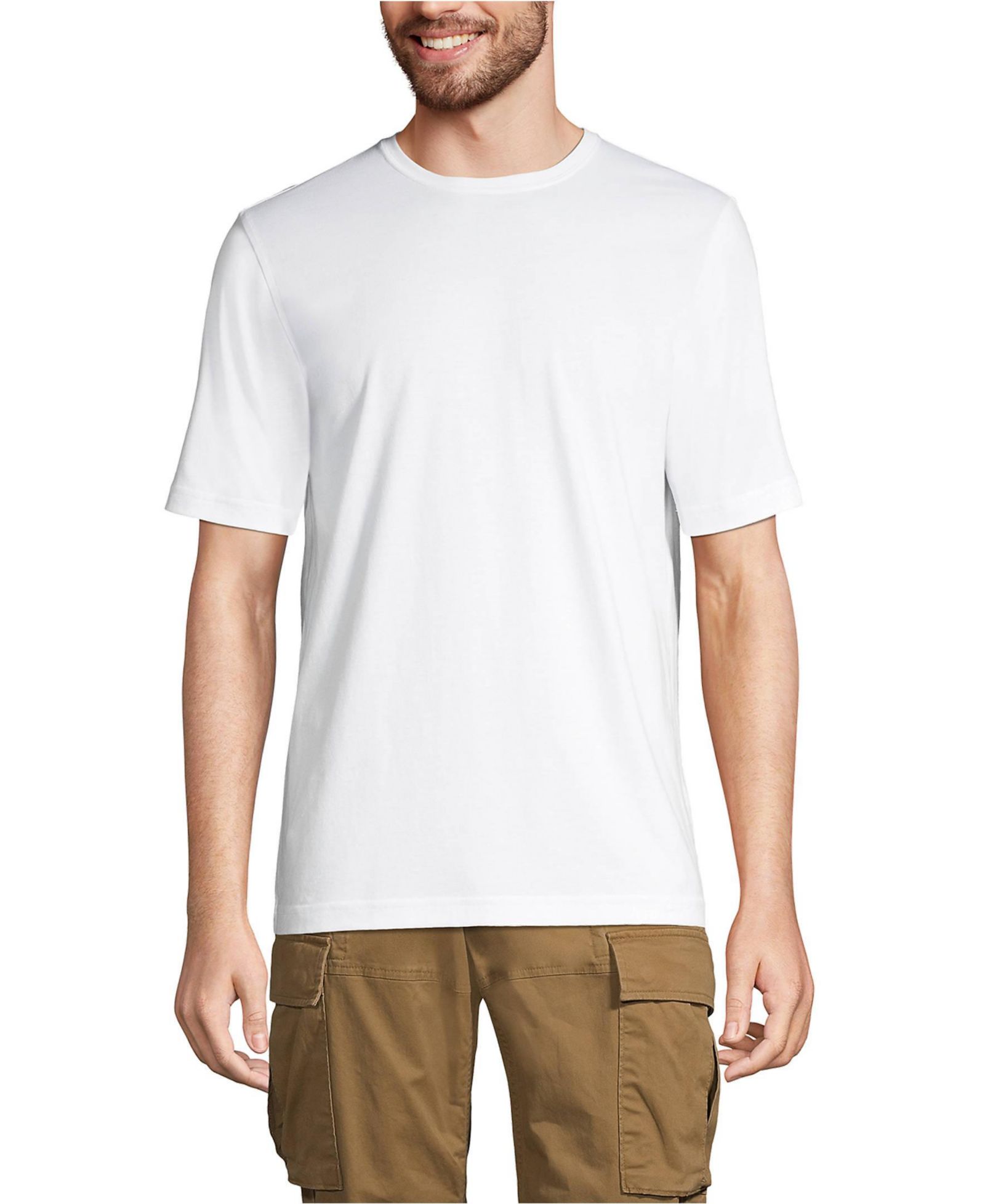 Lands' End Men's Tall Short Sleeve Cotton Supima Tee