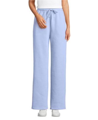 Lands' End Women's Serious Sweats High Rise Relaxed Straight Leg Pants