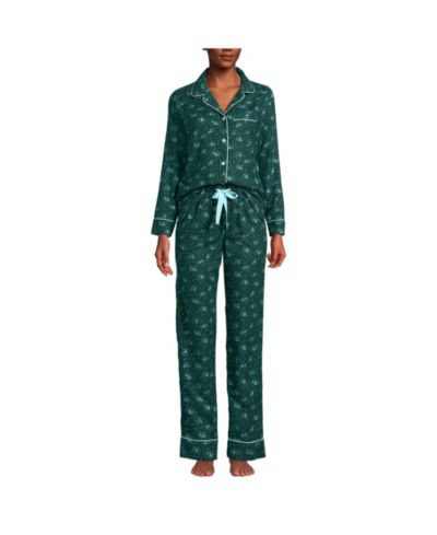 Женский комплект пижамы Lands' End Drapey Flannel, 2 части - топ и брюки