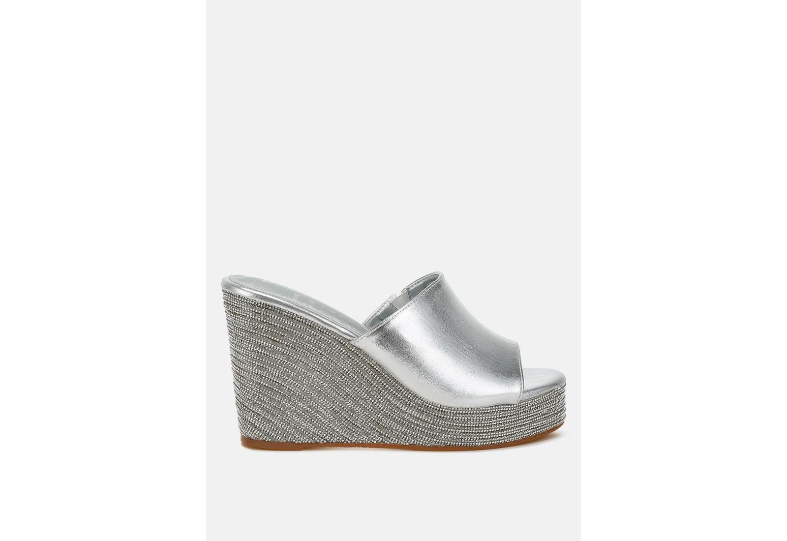 No Filter Wedge Heel Peep Toe Sandals