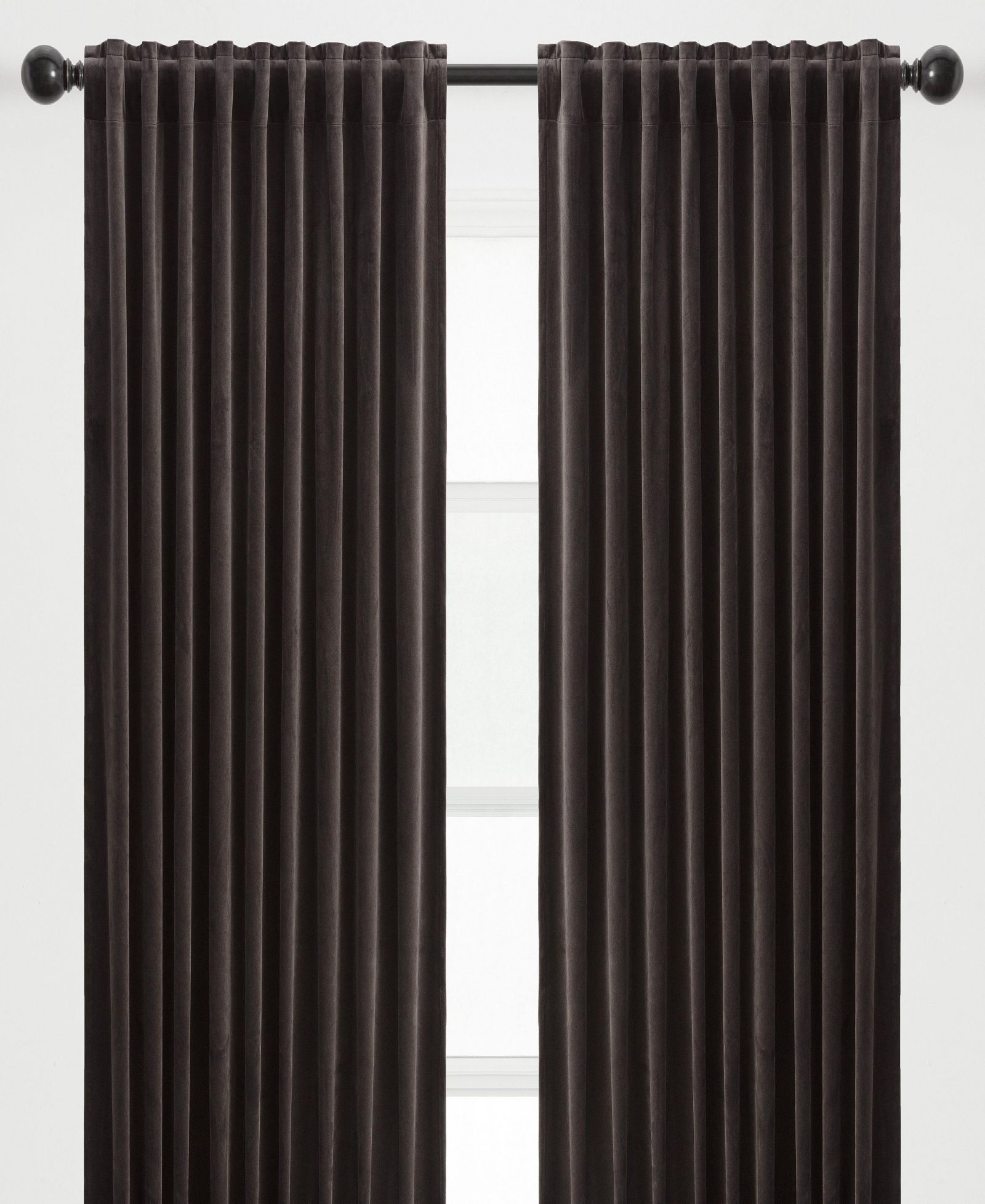 Chanasya Premium 2-Panel Blackout Velvet Curtains - Classy & Solid Drapes for Living Room or Bedroom