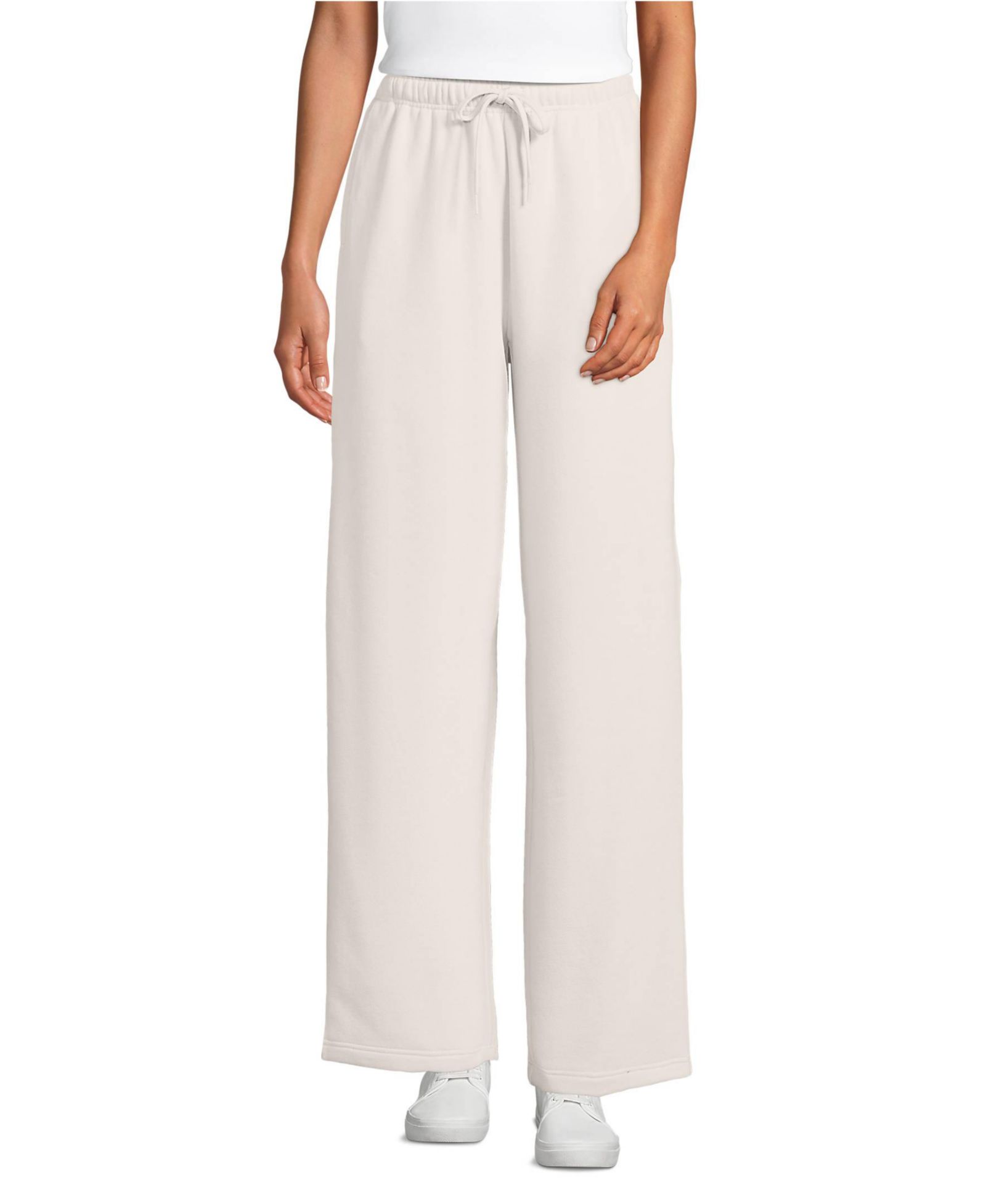 Женские брюки Lands' End Serious Sweats High Rise Relaxed Straight Leg