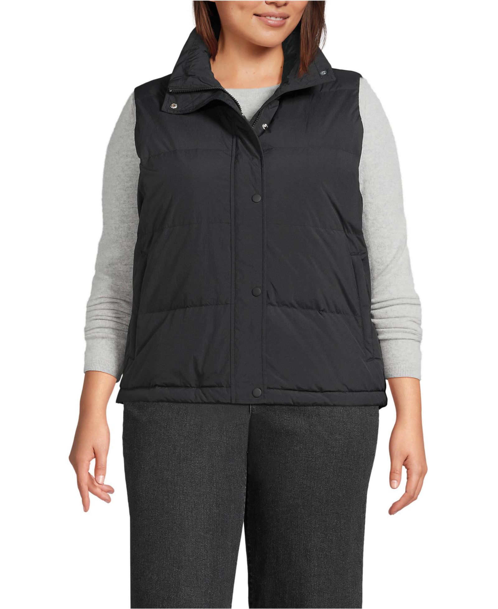 Lands' End жилет пуховый Plus Size Max 600 Down