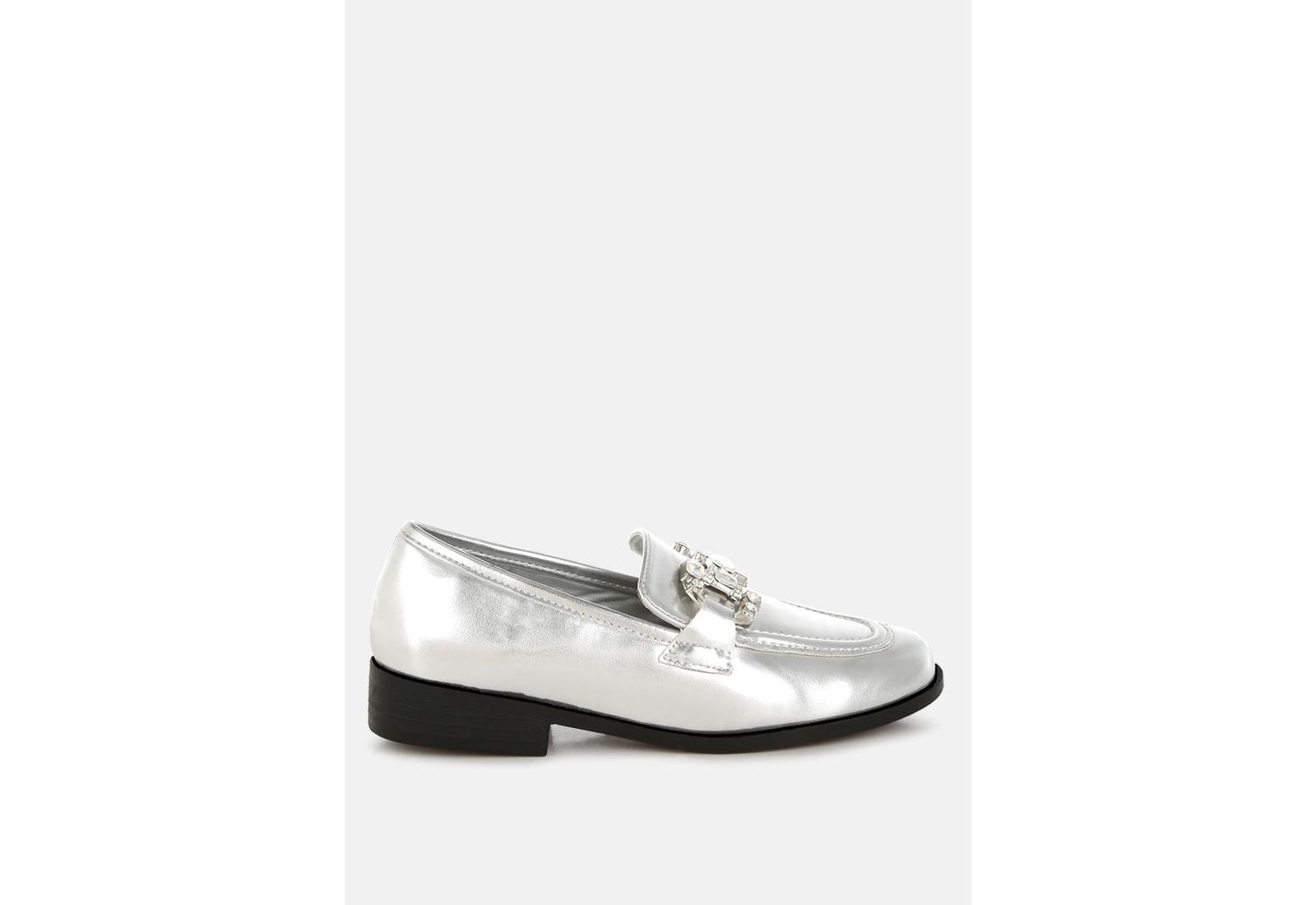 Женские металлические лоферы Rag & Co Womens Dendron Diamante Horsebit