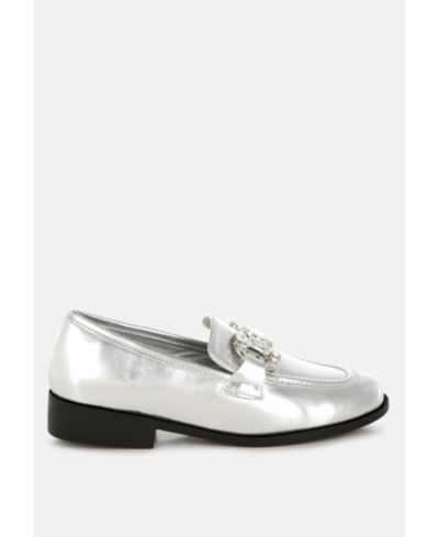 Женские металлические лоферы Rag & Co Womens Dendron Diamante Horsebit