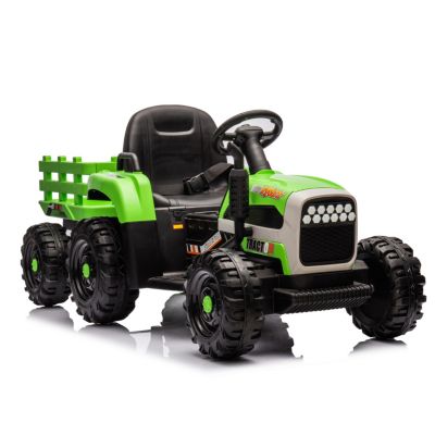 Streamdale Furniture Ride On Tractor 2.0 with Trailer, 24V Battery-Powered Remote Control, Ages 3-6
