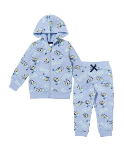 Комплект Bluey Little Boys Fleece Zip Up Hoodie and Jogger Pants Set
