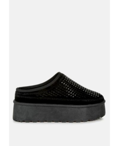 Классические слипоны London Rag Rhinestones Embellished Platform