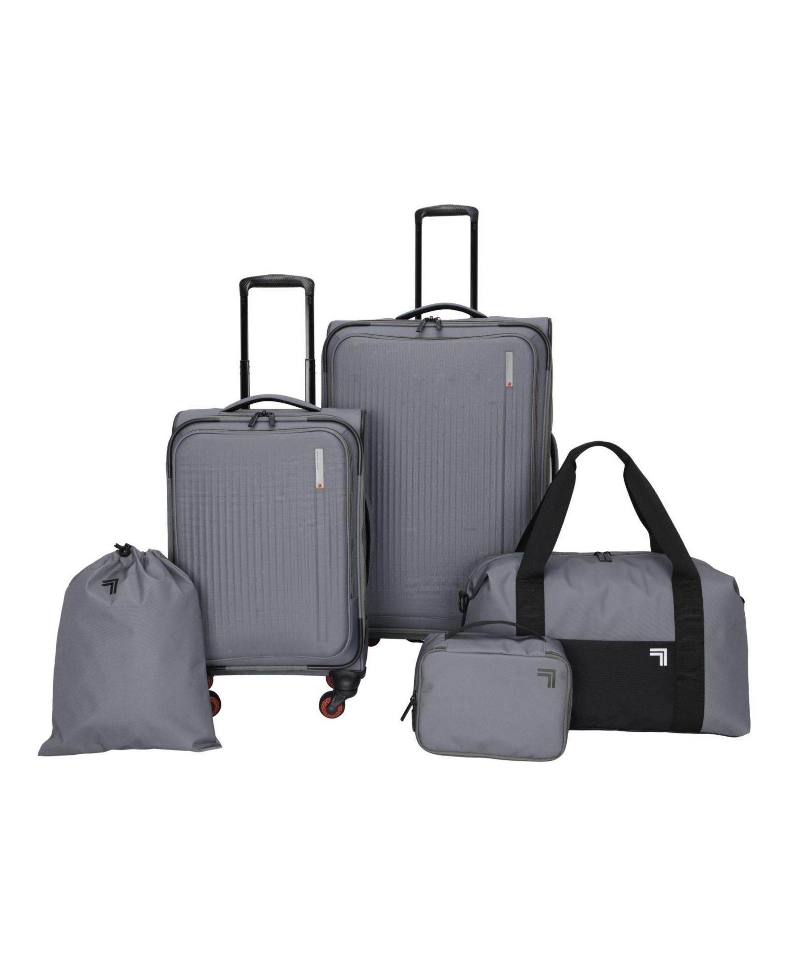 Sharper Image Travel Eva Molded 5 Piece Softside Luggage Set