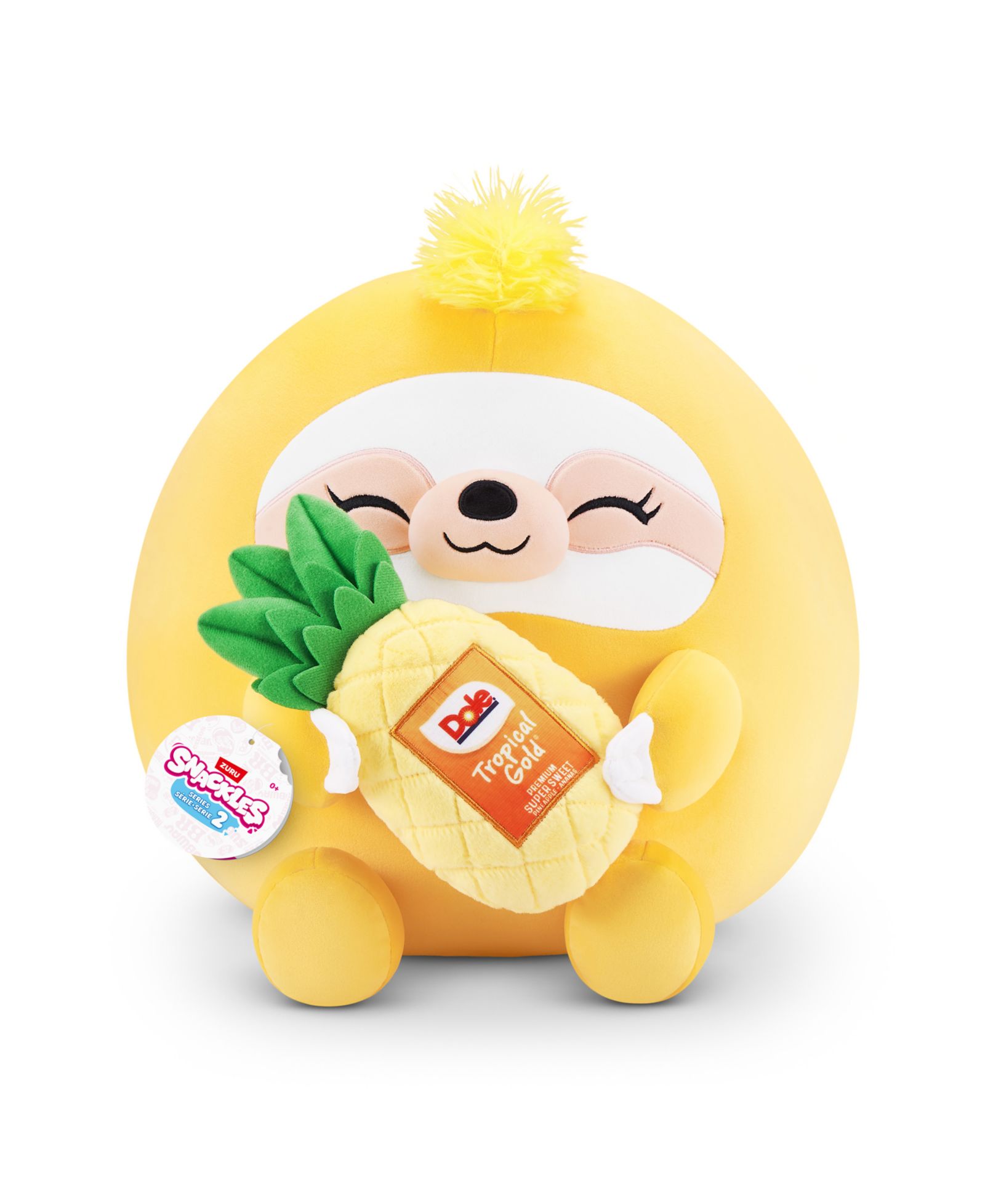 Мягкая плюшевая игрушка Snackles Zuru Sloth и Dole Pinapple