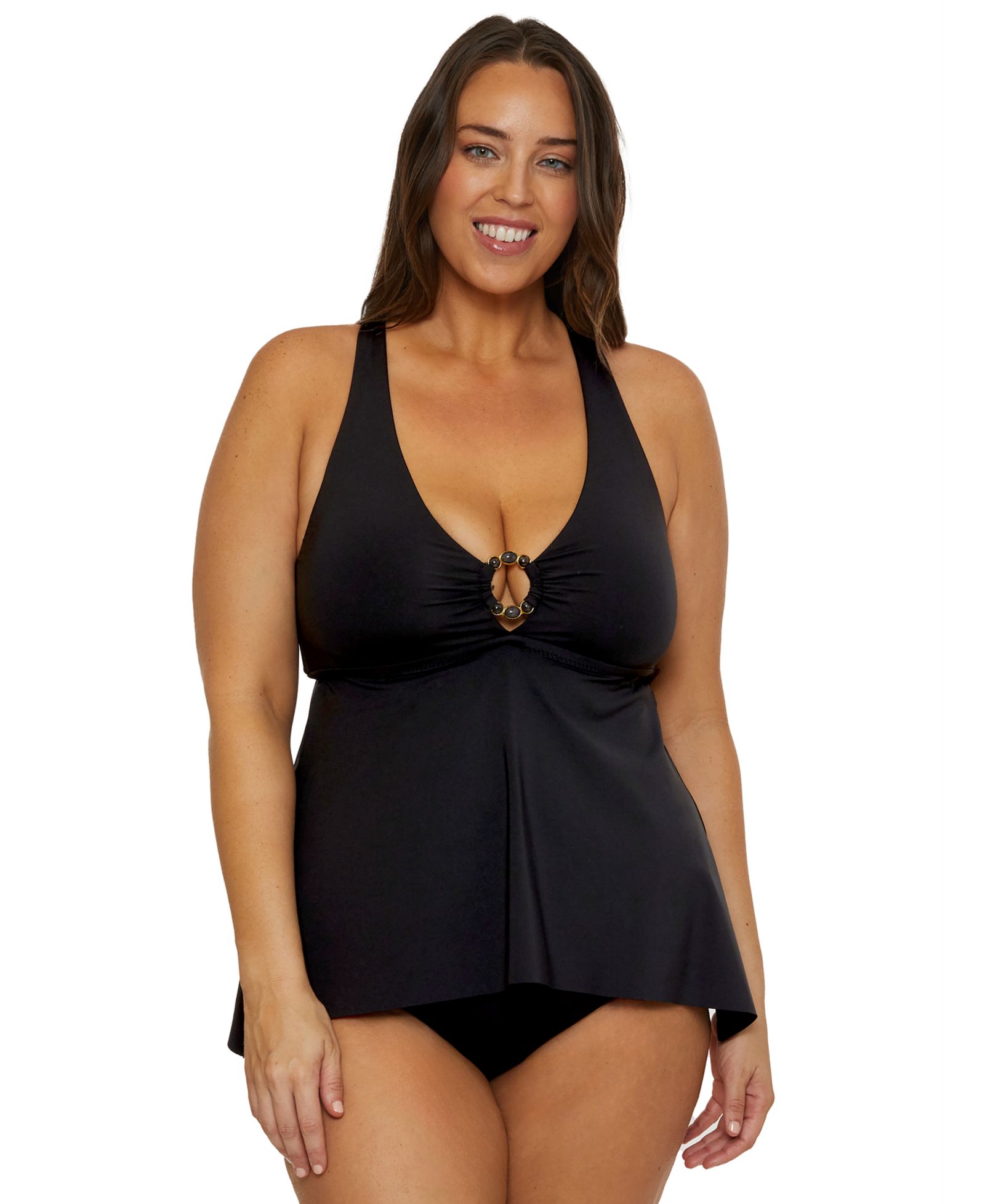 Becca ETC бикини-плавки Marble Canyon High Waist Plus Size