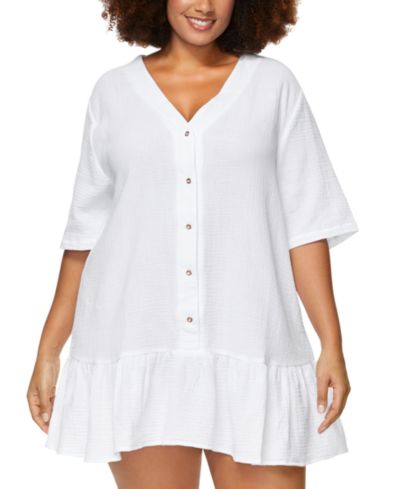 Накидка Raisins Curve Plus Size Sol из хлопка