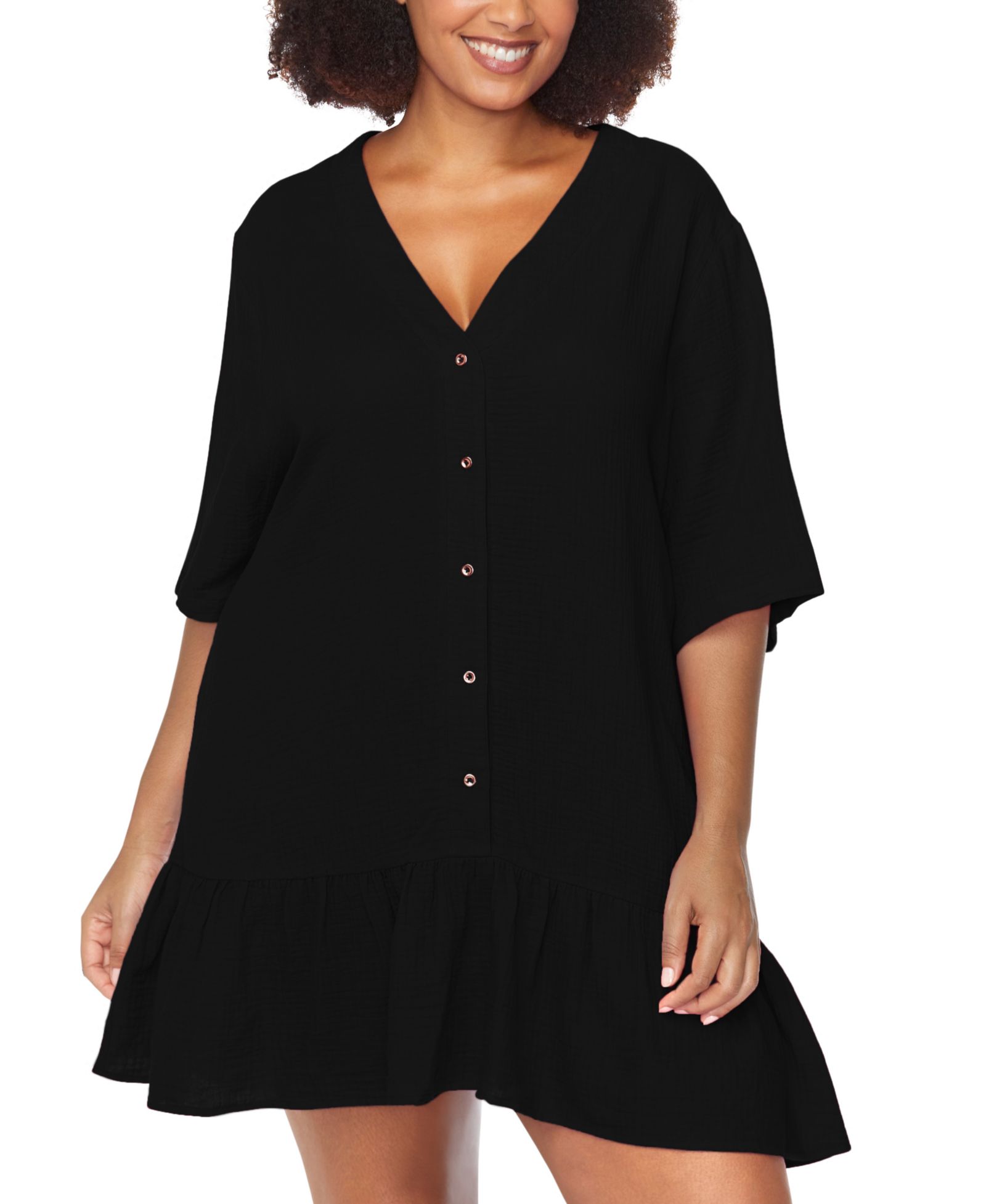Накидка Raisins Curve Plus Size Sol из хлопка