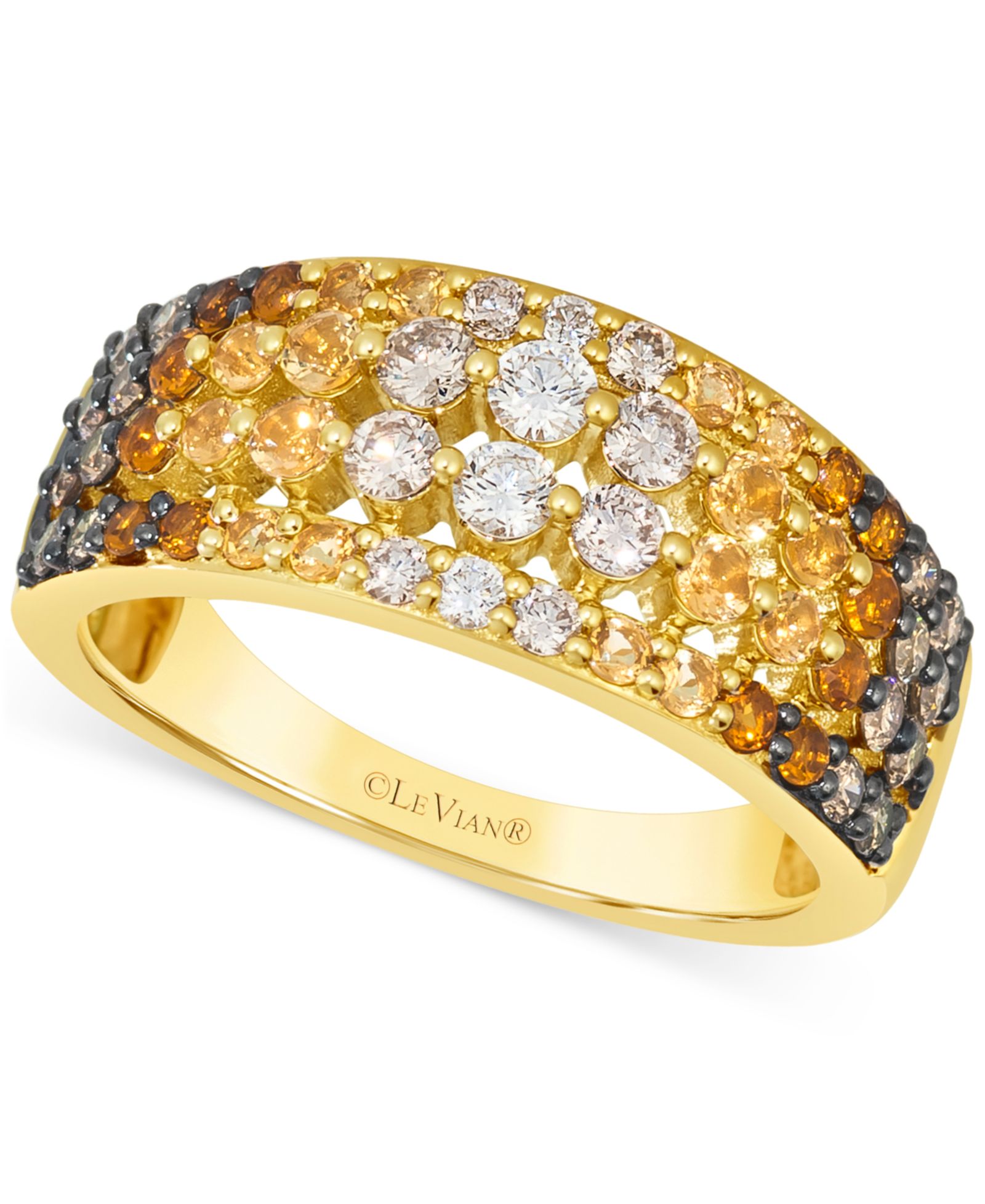 Кольцо Le Vian Desert Ombre™ с цитрином (1/2 ct. t.w.) и бриллиантом (5/8 ct. t.w.), 14k Gold