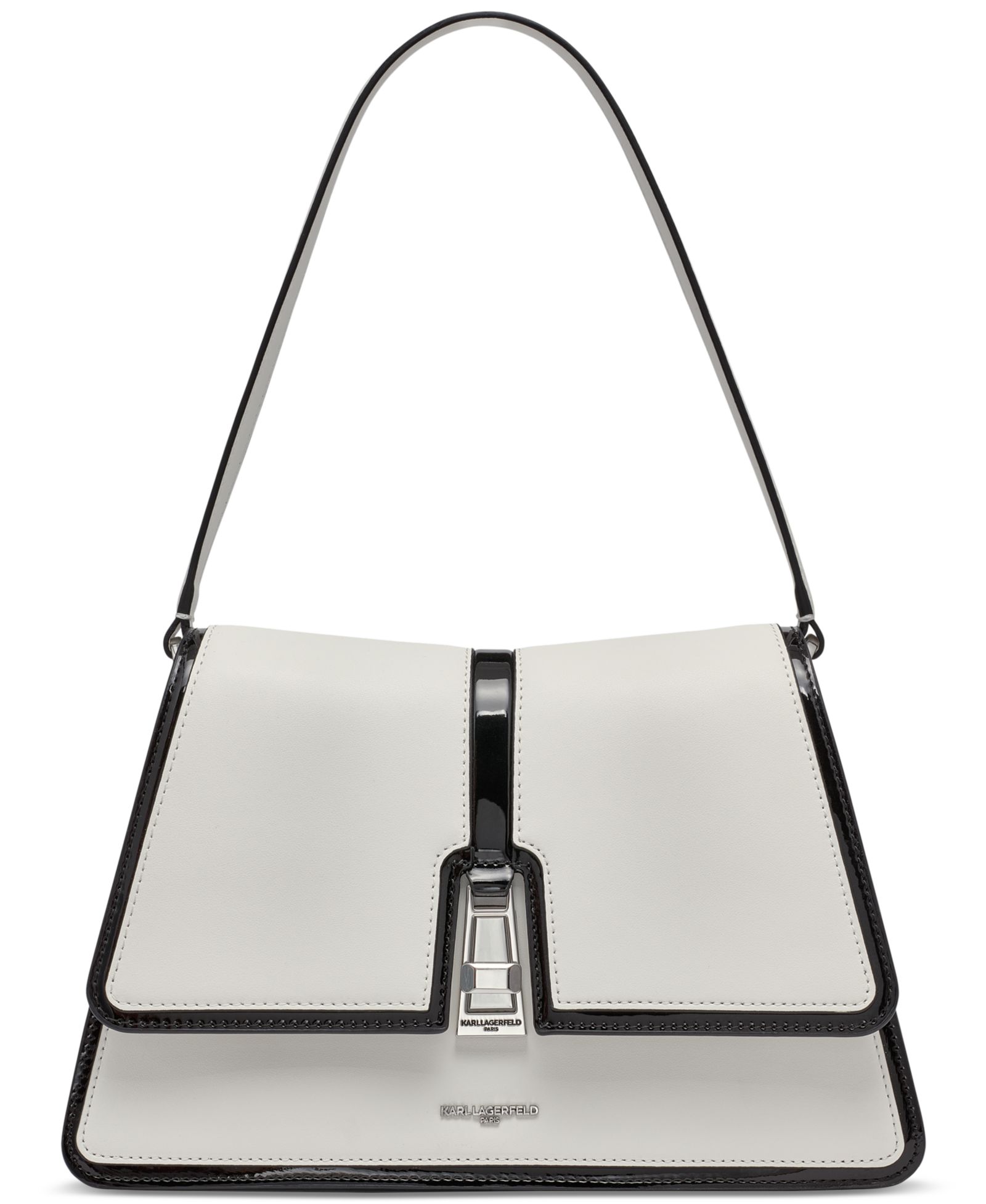 KARL LAGERFELD PARIS Mercerie Medium Leather Satchel