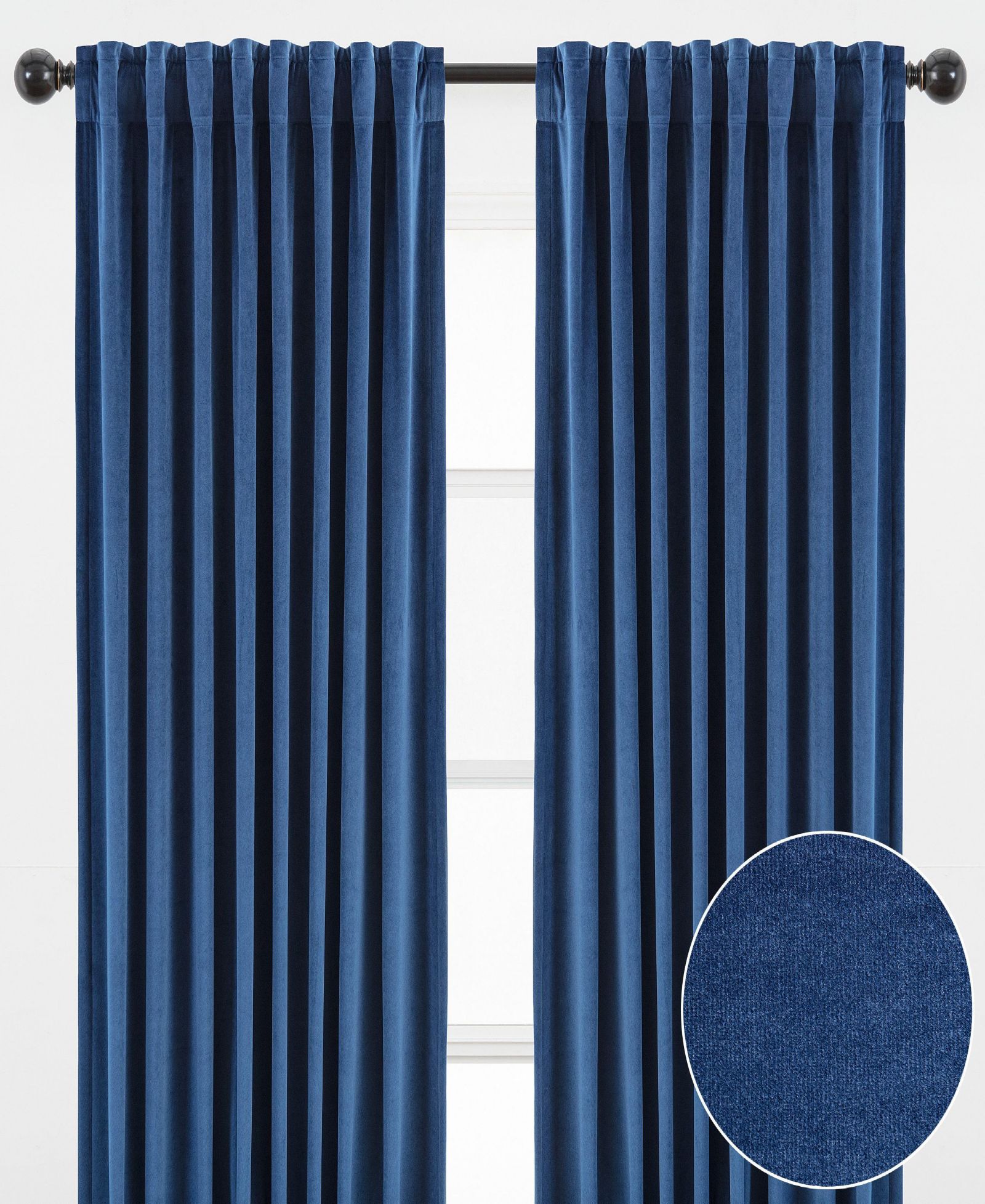 Chanasya Premium Solid Velvet Curtains - Classy and Solid Drapes for Living Room or Bedroom