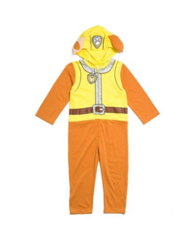 Paw Patrol Little Boys  ( 6 , 10-12 ) Chase Marshall Skye Zuma Rubble Zip Up Cosplay Coverall