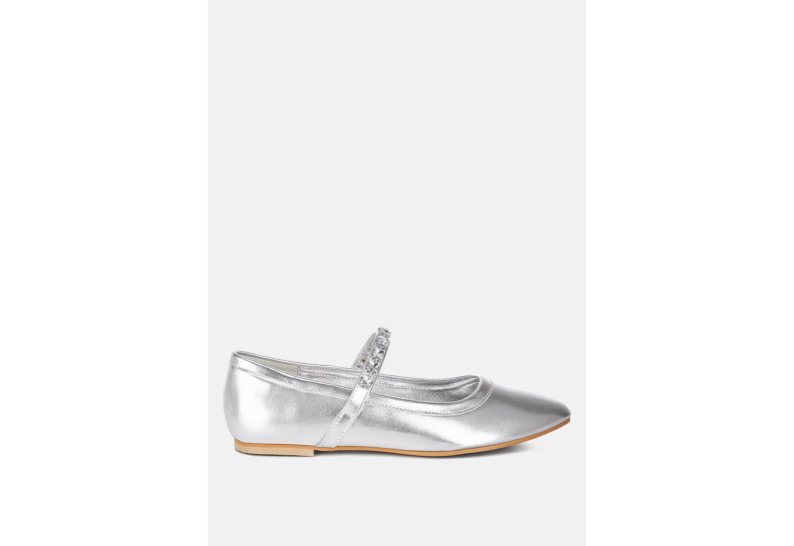 Rag and Co Женский Gloxinia Metallic Mary Jane Ballerinas