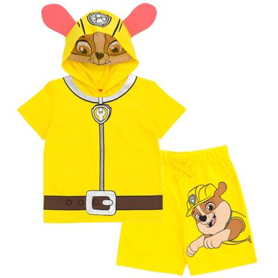 Костюм Paw Patrol для мальчиков: футболка и шорты для косплея Chase Skye Rubble Marshall