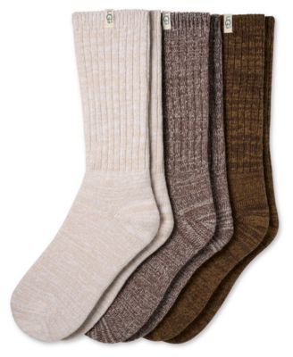 UGG® Women's 3-Piece Rib Knit Slouchy Crew Socks