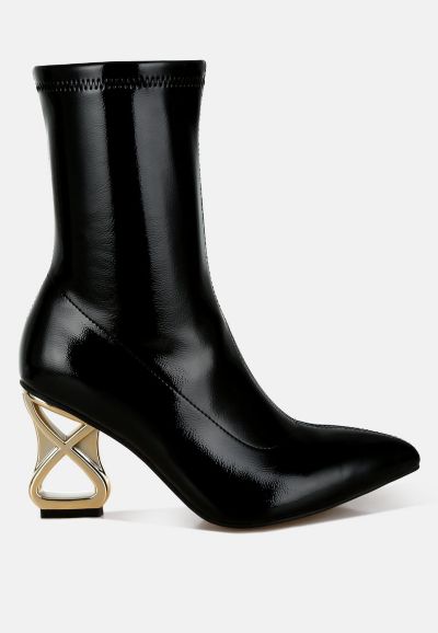 Женские ботинки London Rag Gaias Fantasy Heel Patent Faux Leather
