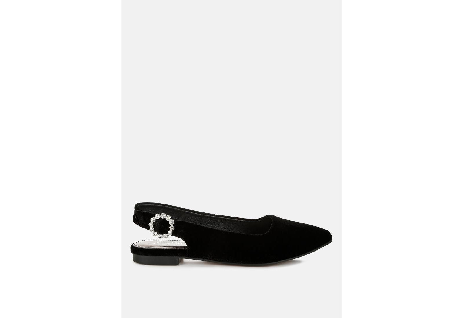 Сандалии London Rag Womens Dolan Velvet Slingback Flats