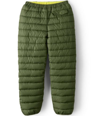 Lands' End Детские reversible брюки Fleece Puffer