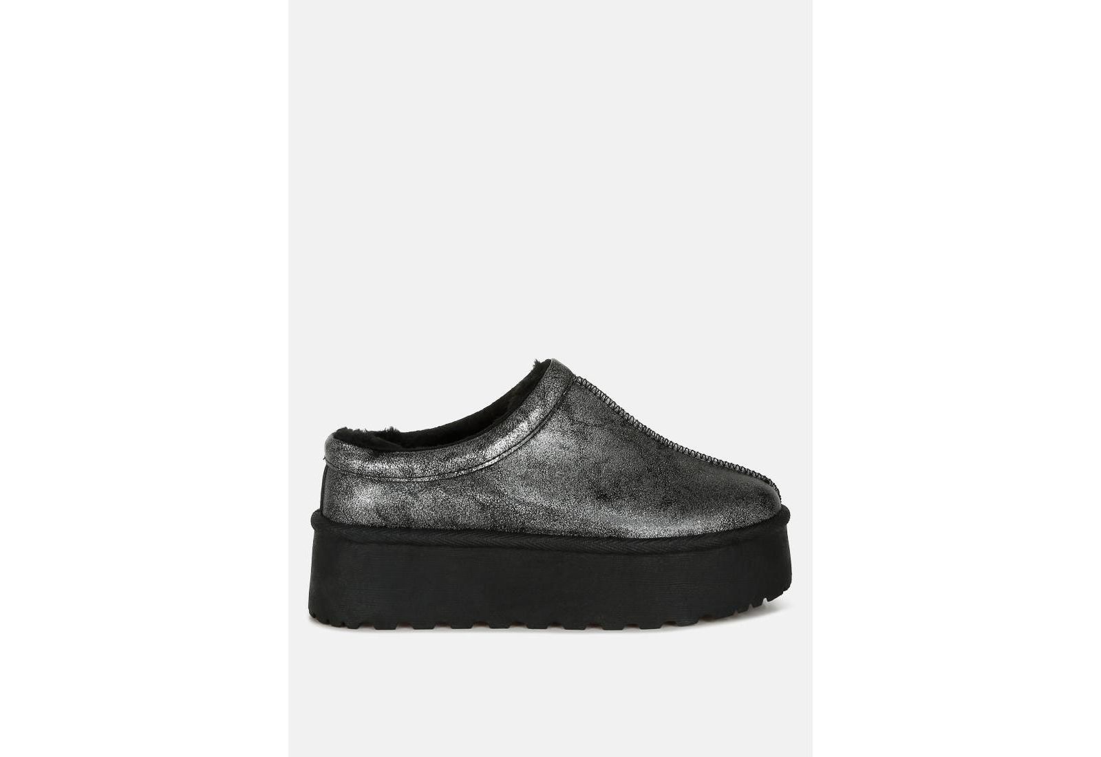 Lottys Faux Leather Platform Classic Slip-On