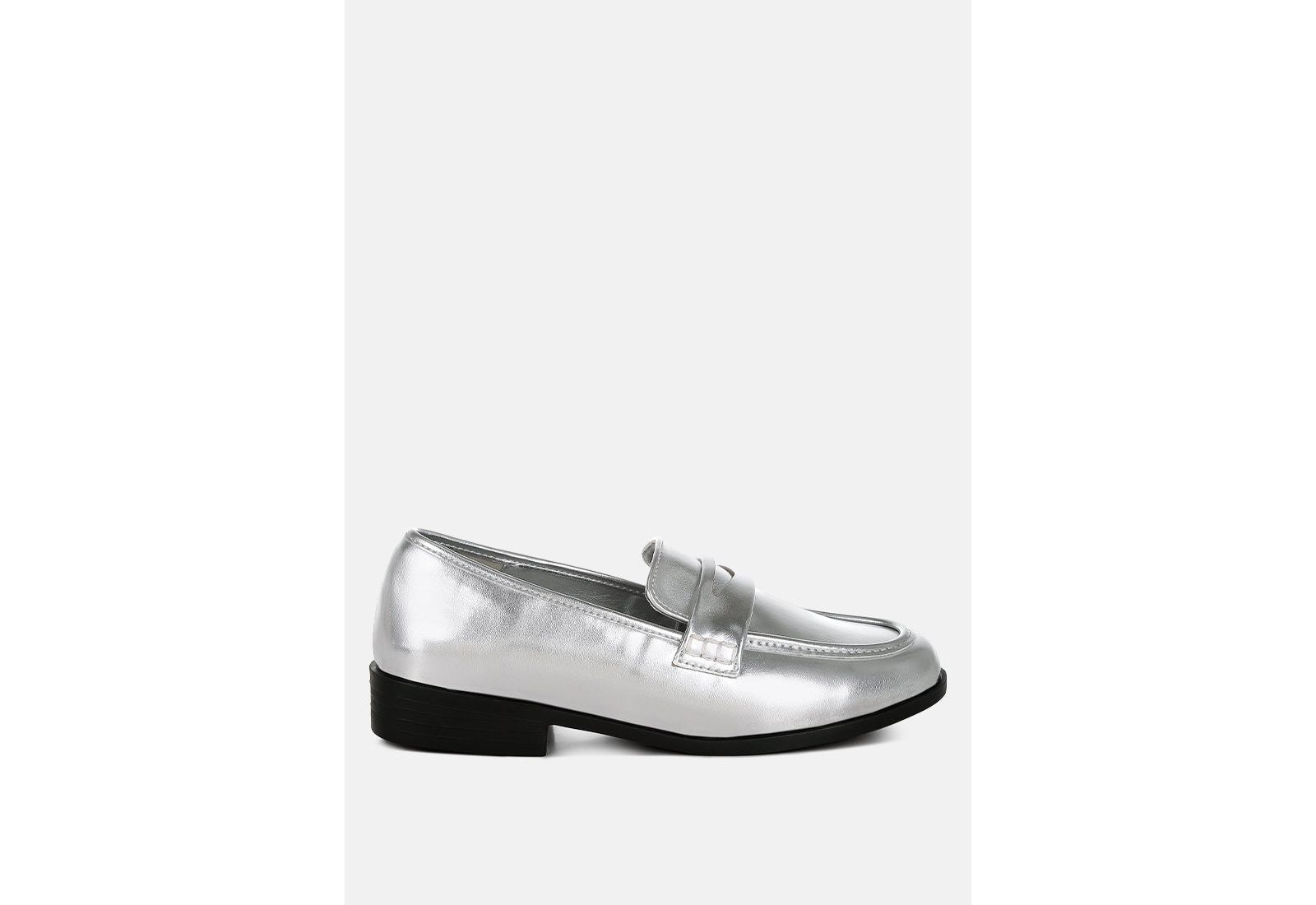 London Rag Женские лоферы Rugle Metallic Faux Leather Flat