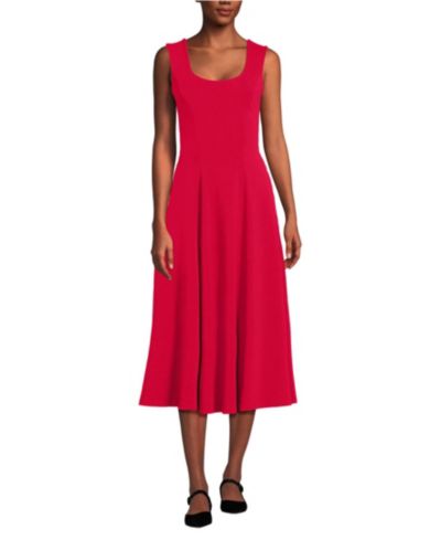 Женское платье Lands' End Starfish Midi Fit and Flare