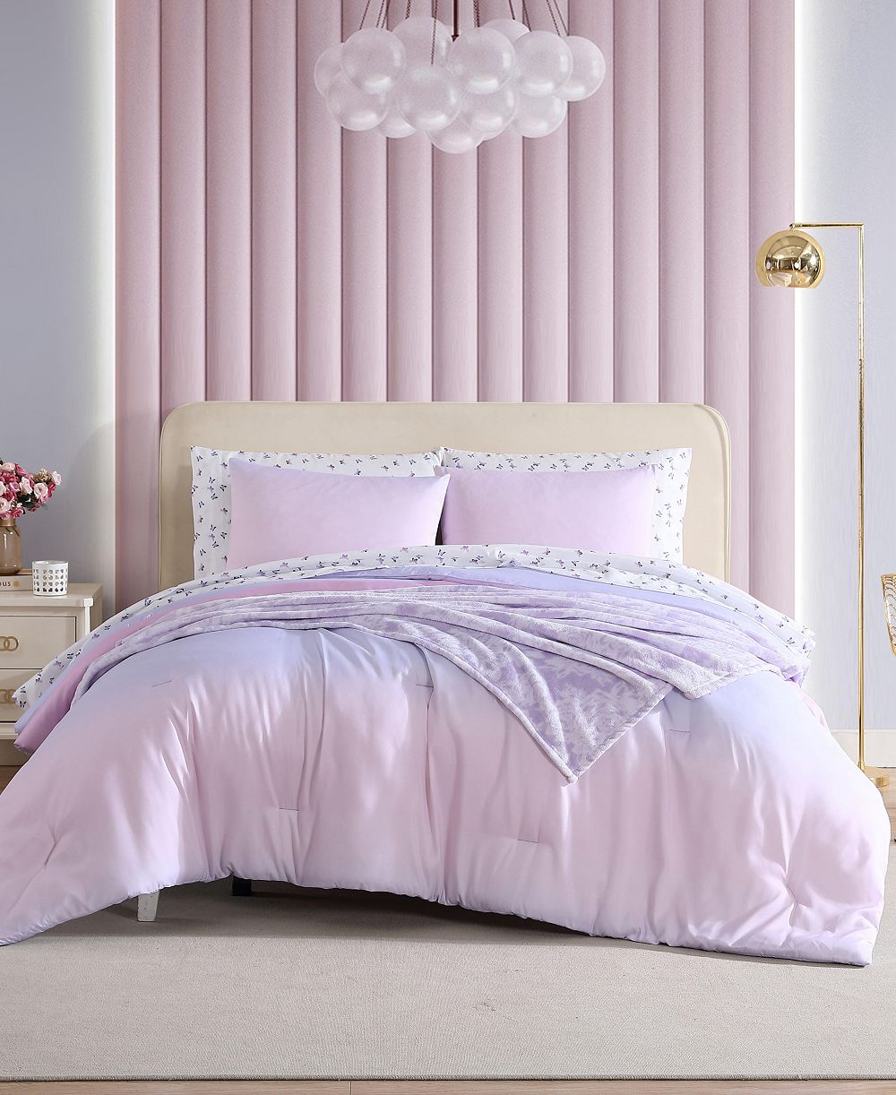 Betsey Johnson Ombre Reversible Comforter Set 6-Pc., Twin