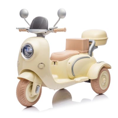 Streamdale Furniture 3-Wheel Electric Kids Motorcycle with Storage Dual-Seat Ride-On Toy, Ages 3-6