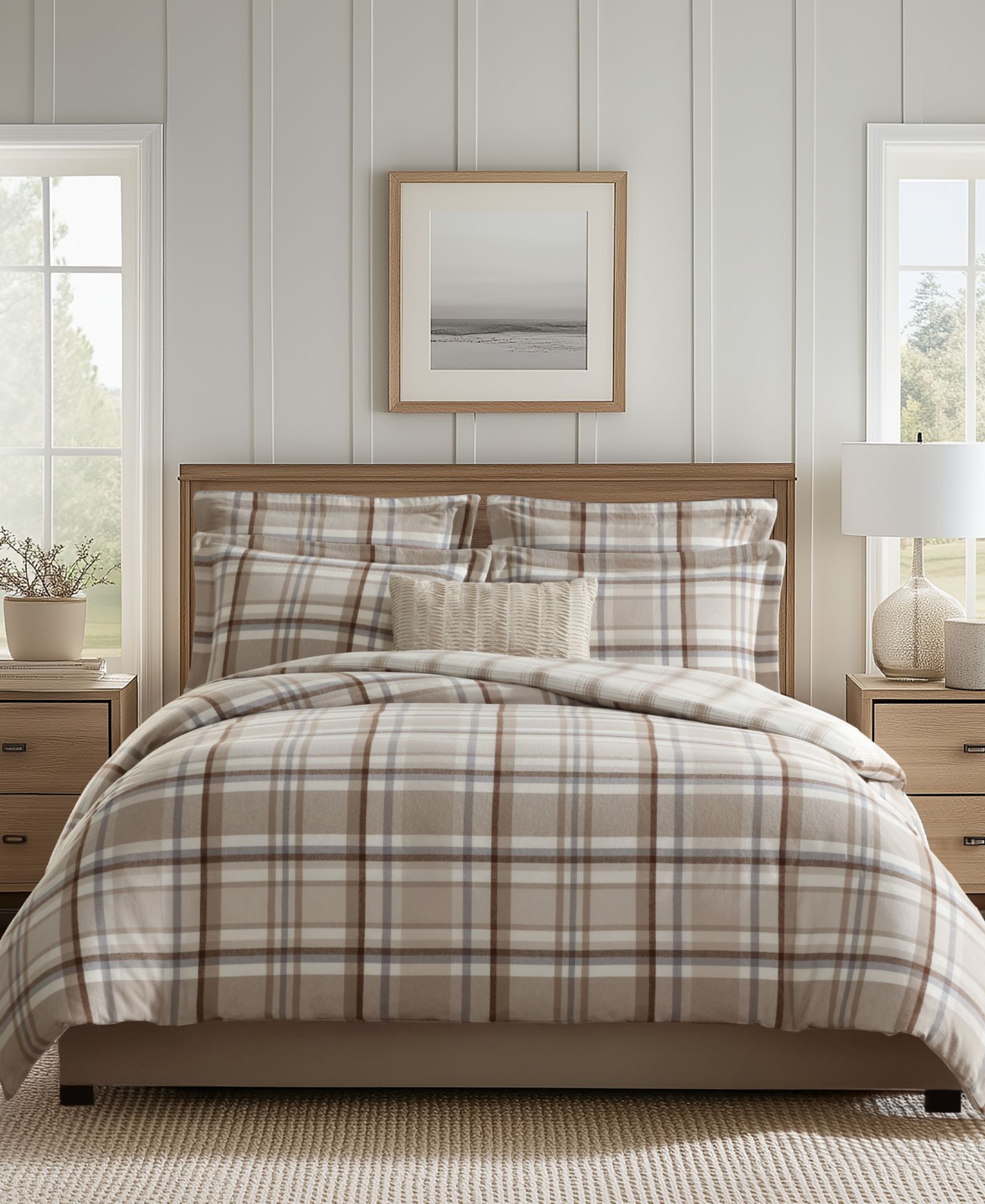 Комплект из 2 предметов пододеяльник Levtex Home Spencer Plaid Flannel, Twin