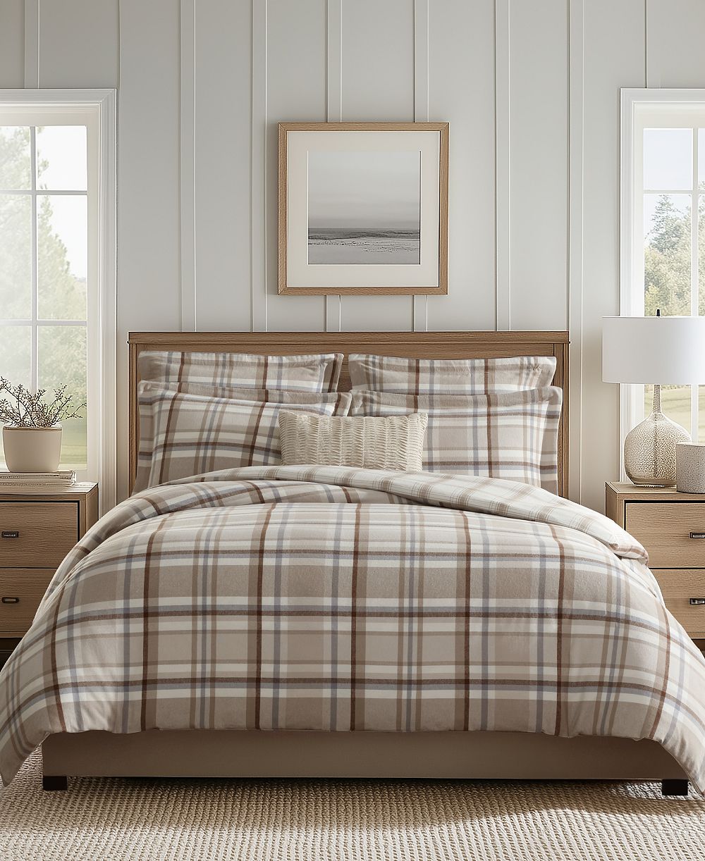 Levtex Home Spencer Plaid Flannel 3-Pc. Comforter Set, Full/Queen