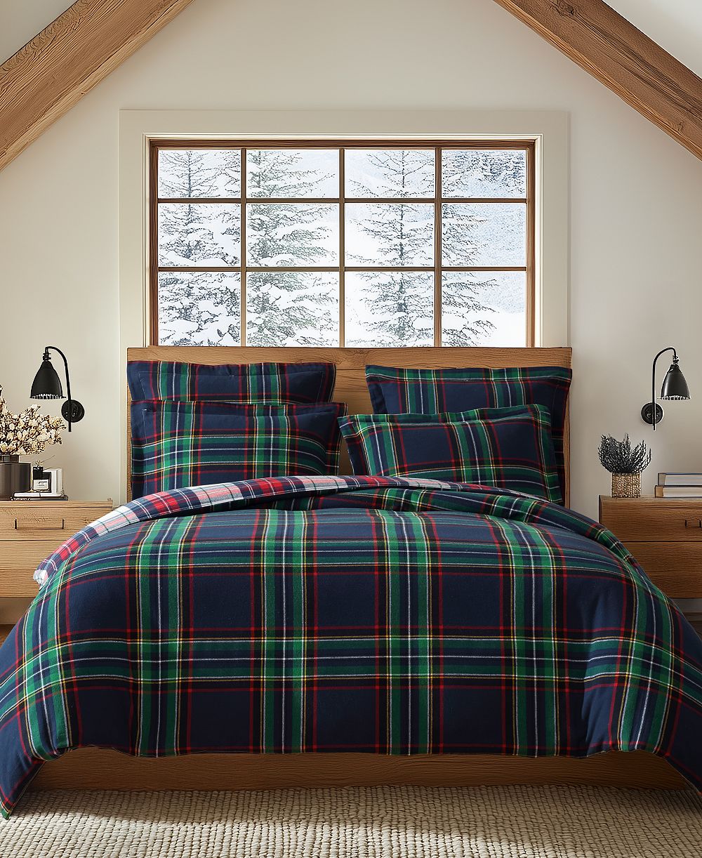 Levtex Home Spencer клетчатый фланелевый комплект постельного белья, Twin/Twin XL