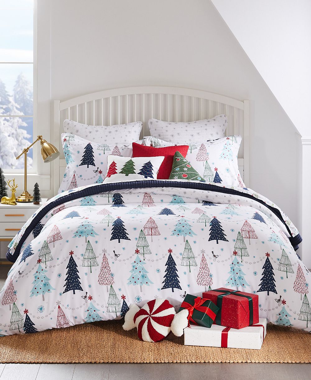 Стяжка Levtex Home Merry Bright White Pine 3-Pc. Comforter Set Full/Queen