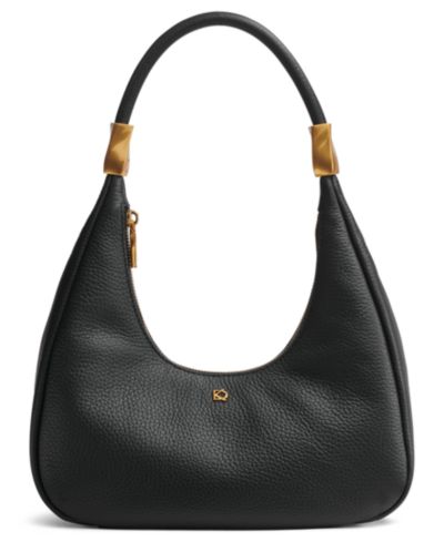 Donna Karan New York Quogue Leather Small Hobo Shoulder Handbag