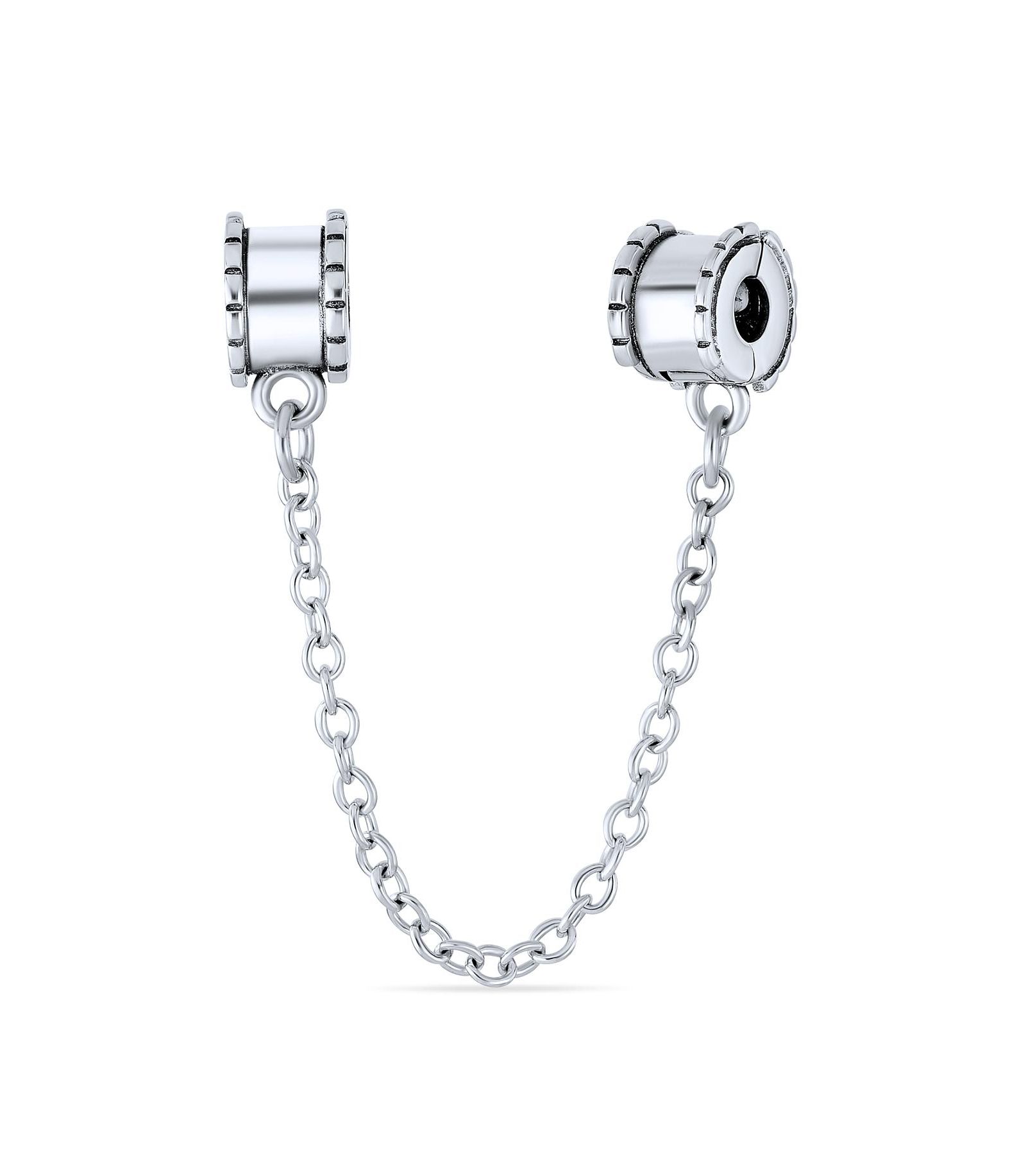 Браслет Bling Jewelry Sterling Silver Beaded Edge с подвеской Daisy Flower