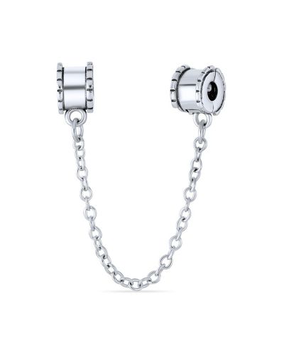 Браслет Bling Jewelry Sterling Silver Beaded Edge с подвеской Daisy Flower