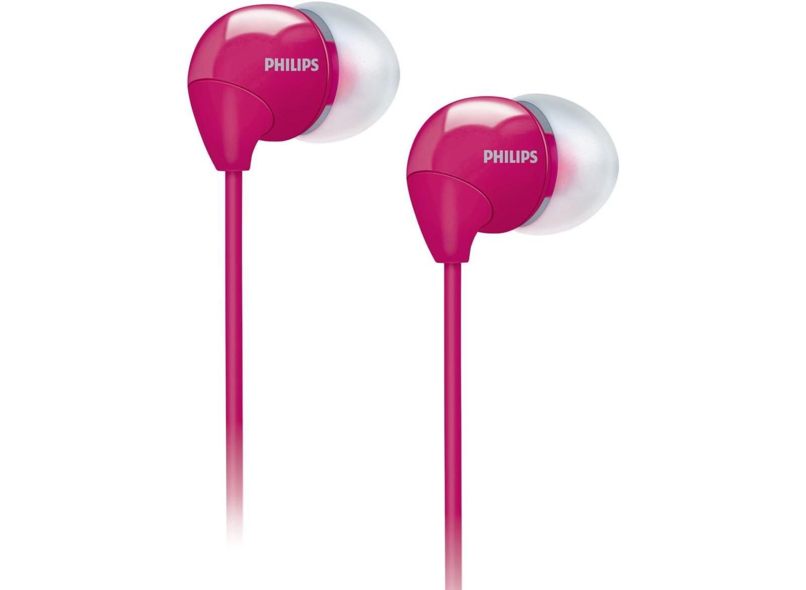 Проводные наушники Philips PINK с микрофоном, 3.5mm Jack