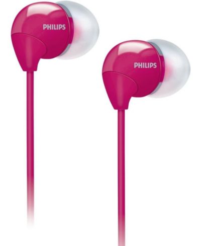Проводные наушники Philips PINK с микрофоном, 3.5mm Jack