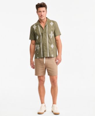 Мужские шорты Sun + Stone Chase Regular-Fit 6" Linen Blend